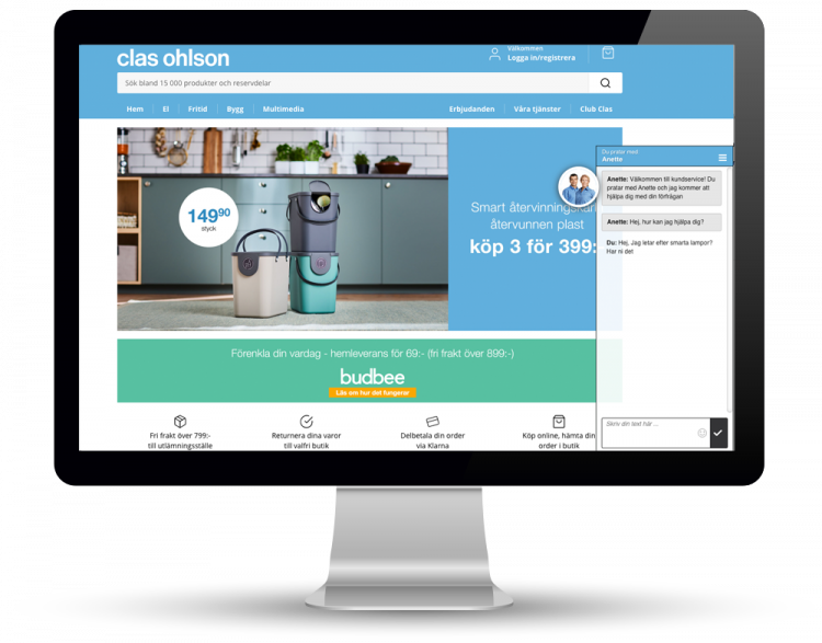 Clas Ohlson use Vergic Engage for great customer experience