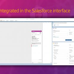 use Vergic Engage in the same interface as Salesforce